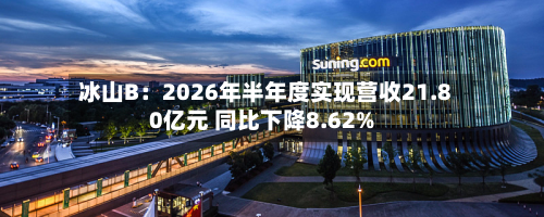 冰山B:2026年半年度实现营收21.80亿元 同比下降8.62%