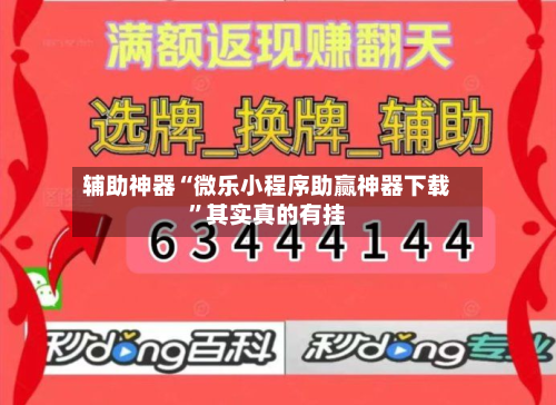 辅助神器“微乐小程序助赢神器下载	”其实真的有挂-第2张图片