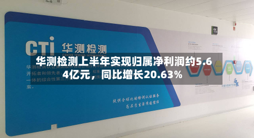 华测检测上半年实现归属净利润约5.64亿元，同比增长20.63%-第3张图片