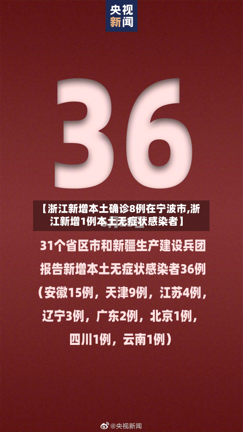 【浙江新增本土确诊8例在宁波市,浙江新增1例本土无症状感染者】-第2张图片