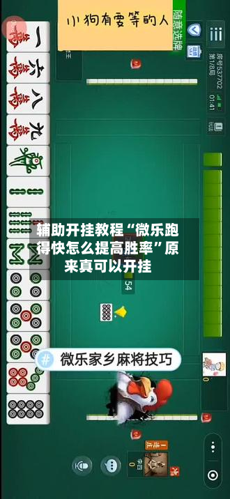 辅助开挂教程“微乐跑得快怎么提高胜率”原来真可以开挂