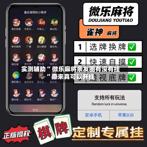 实测辅助“ 微乐麻将亲友圈有没有挂”原来真可以开挂-第3张图片