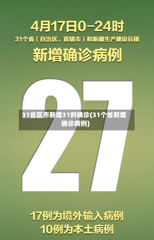 31省区市新增31例确诊(31个省新增确诊病例)-第2张图片