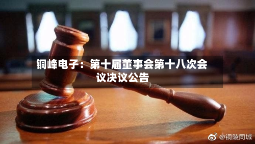 铜峰电子:第十届董事会第十八次会议决议公告