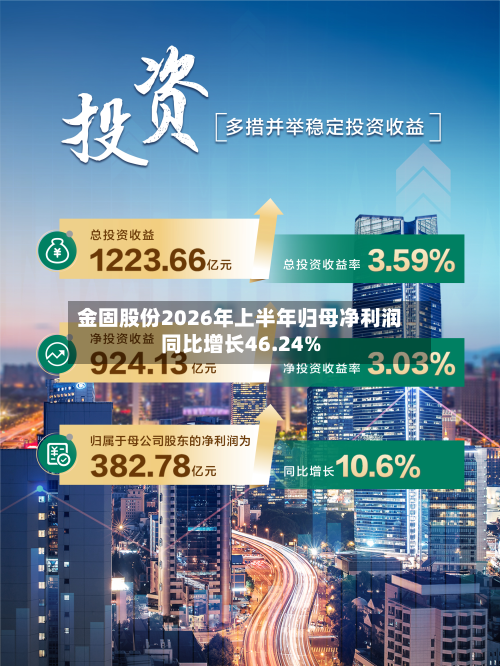 金固股份2026年上半年归母净利润同比增长46.24%