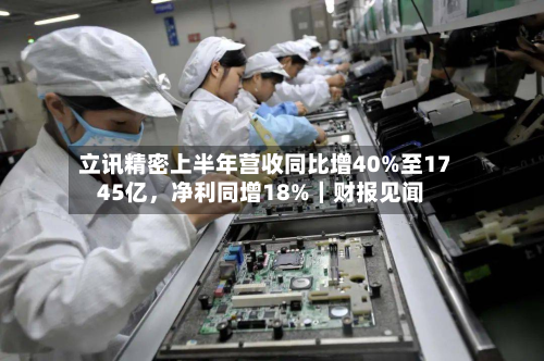 立讯精密上半年营收同比增40%至1745亿，净利同增18%｜财报见闻-第3张图片