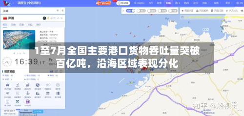 1至7月全国主要港口货物吞吐量突破百亿吨	，沿海区域表现分化-第3张图片