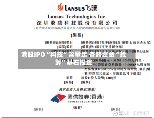 港股IPO“科技”含量足 各路资金“抢筹”基石投资-第2张图片