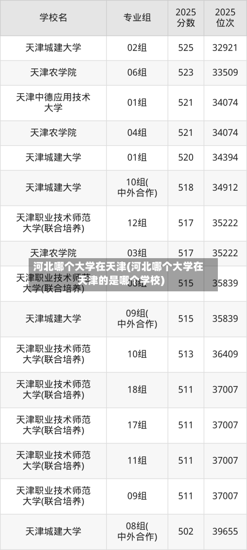河北哪个大学在天津(河北哪个大学在天津的是哪个学校)-第2张图片
