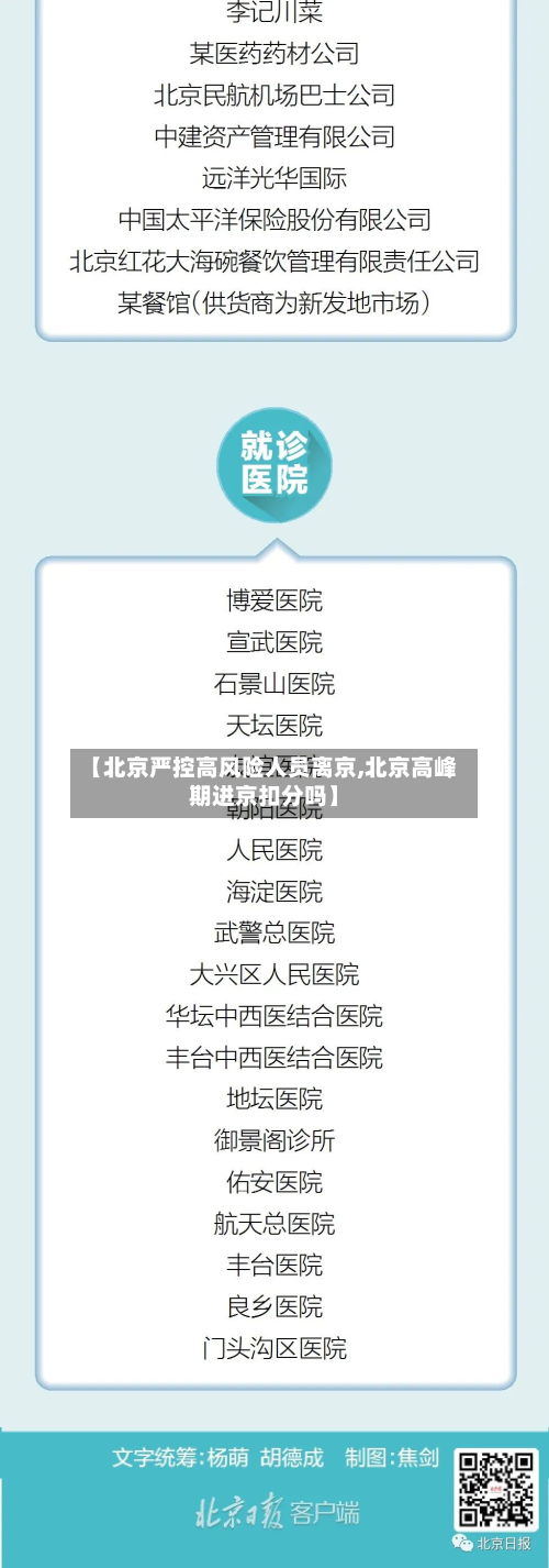 【北京严控高风险人员离京,北京高峰期进京扣分吗】-第2张图片