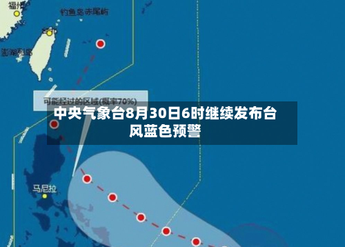 中央气象台8月30日6时继续发布台风蓝色预警-第2张图片