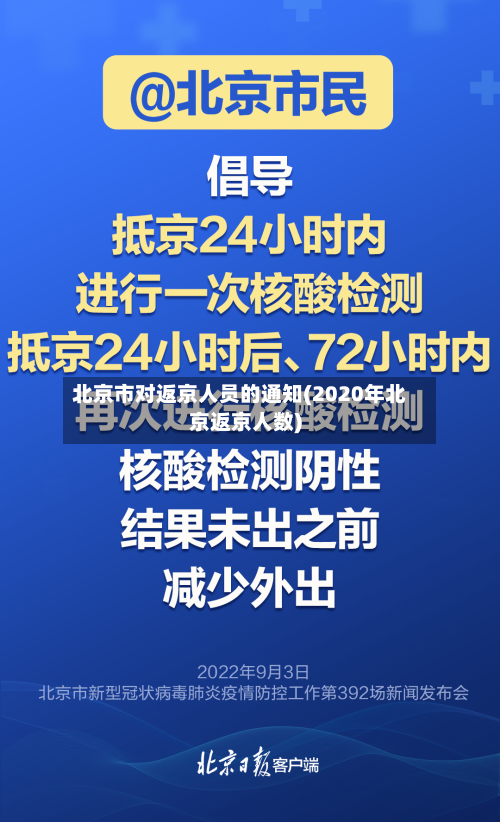 北京市对返京人员的通知(2020年北京返京人数)
