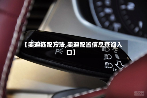 【奥迪匹配方法,奥迪配置信息查询入口】-第3张图片