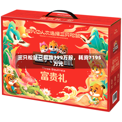 三只松鼠已回购399万股，耗资7195万元