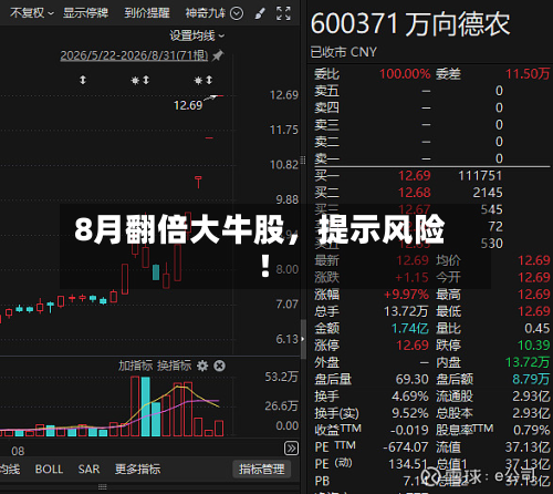 8月翻倍大牛股，提示风险！-第2张图片