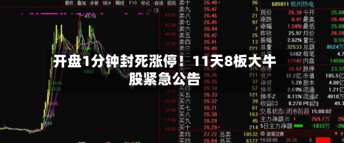 开盘1分钟封死涨停!11天8板大牛股紧急公告-第2张图片