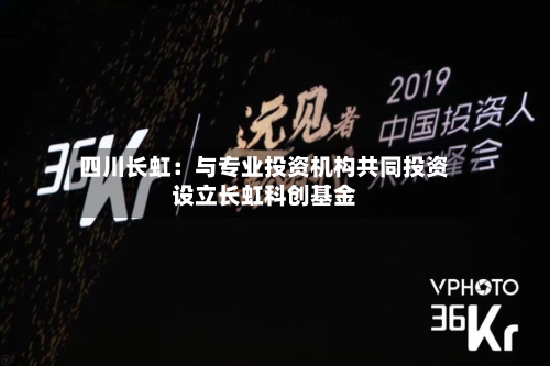 四川长虹:与专业投资机构共同投资设立长虹科创基金-第2张图片