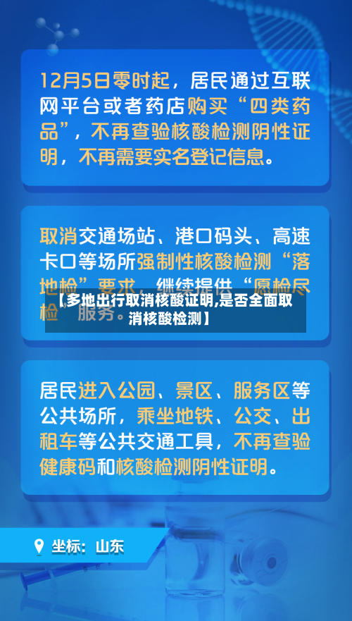 【多地出行取消核酸证明,是否全面取消核酸检测】-第3张图片