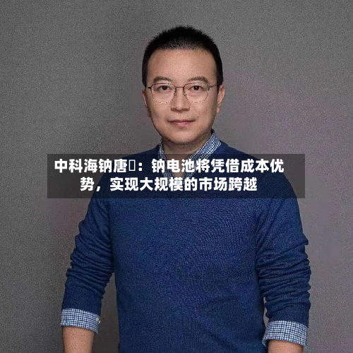中科海钠唐堃：钠电池将凭借成本优势	，实现大规模的市场跨越-第3张图片