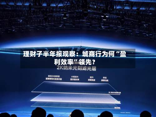 理财子半年报观察：城商行为何“盈利效率”领先？-第2张图片