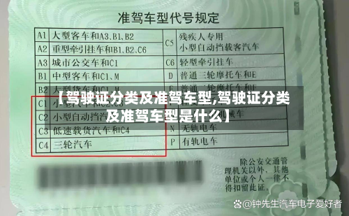 【驾驶证分类及准驾车型,驾驶证分类及准驾车型是什么】
