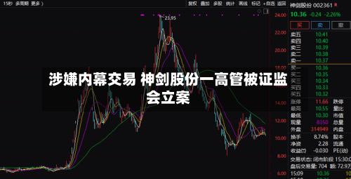 涉嫌内幕交易 神剑股份一高管被证监会立案-第1张图片