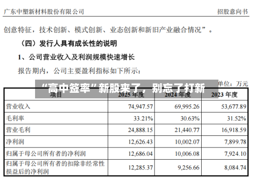 “高中签率	”新股来了	，别忘了打新-第2张图片