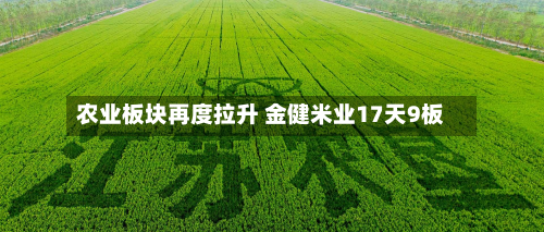 农业板块再度拉升 金健米业17天9板