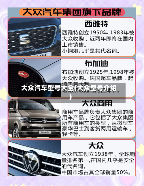 大众汽车型号大全(大众型号介绍)