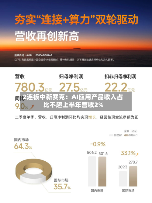 2连板中新赛克：AI应用产品收入占比不超上半年营收2%-第2张图片