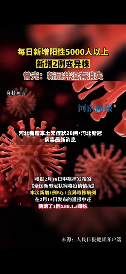 河北新增本土无症状28例/河北新冠病毒最新消息