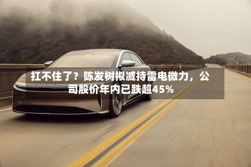 扛不住了？陈发树拟减持雷电微力，公司股价年内已跌超45%-第3张图片