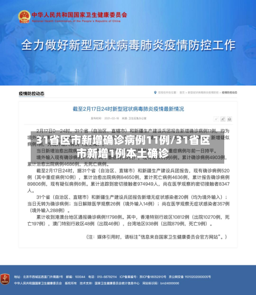31省区市新增确诊病例11例/31省区市新增1例本土确诊-第2张图片