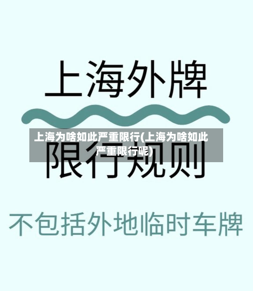 上海为啥如此严重限行(上海为啥如此严重限行呢)-第2张图片