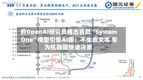 前OpenAI研究员推出首款“System One”模型引爆AI圈：不生成文本 专为机器做快速决策