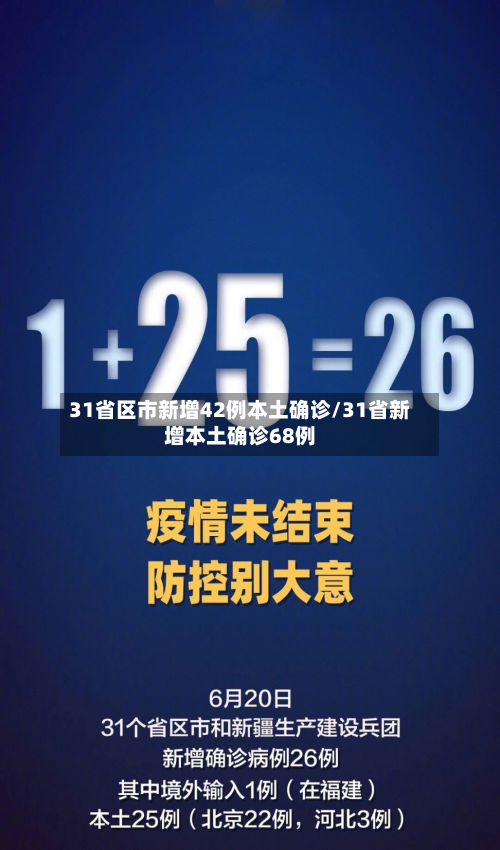 31省区市新增42例本土确诊/31省新增本土确诊68例-第2张图片