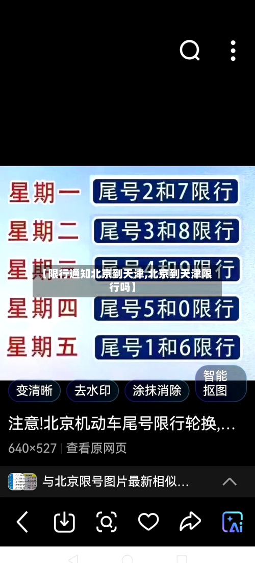 【限行通知北京到天津,北京到天津限行吗】-第3张图片