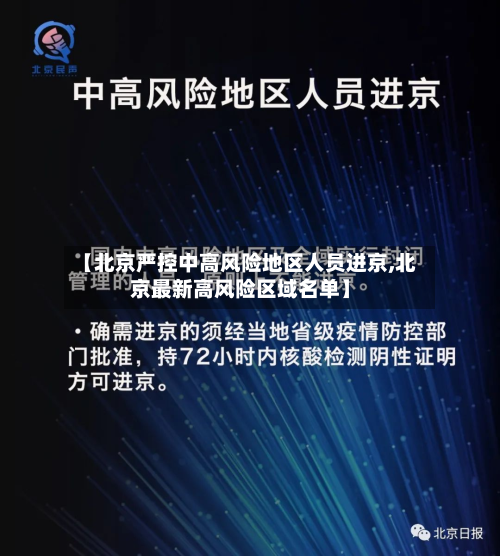 【北京严控中高风险地区人员进京,北京最新高风险区域名单】