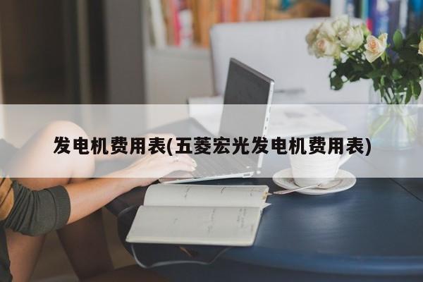 发电机费用表(五菱宏光发电机费用表)